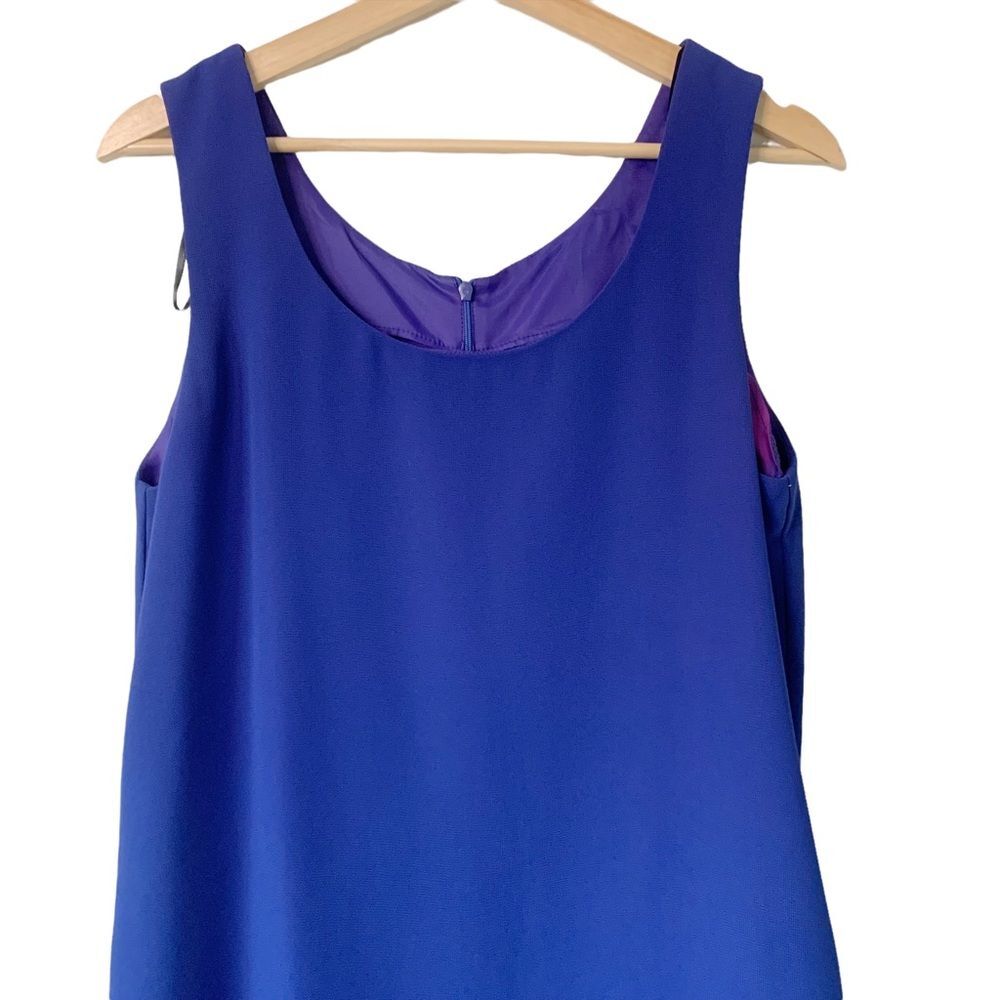 Scott McClintock Blue Sheath Sleeveless Knee Length Dress Size M Women - Picture 2 of 12